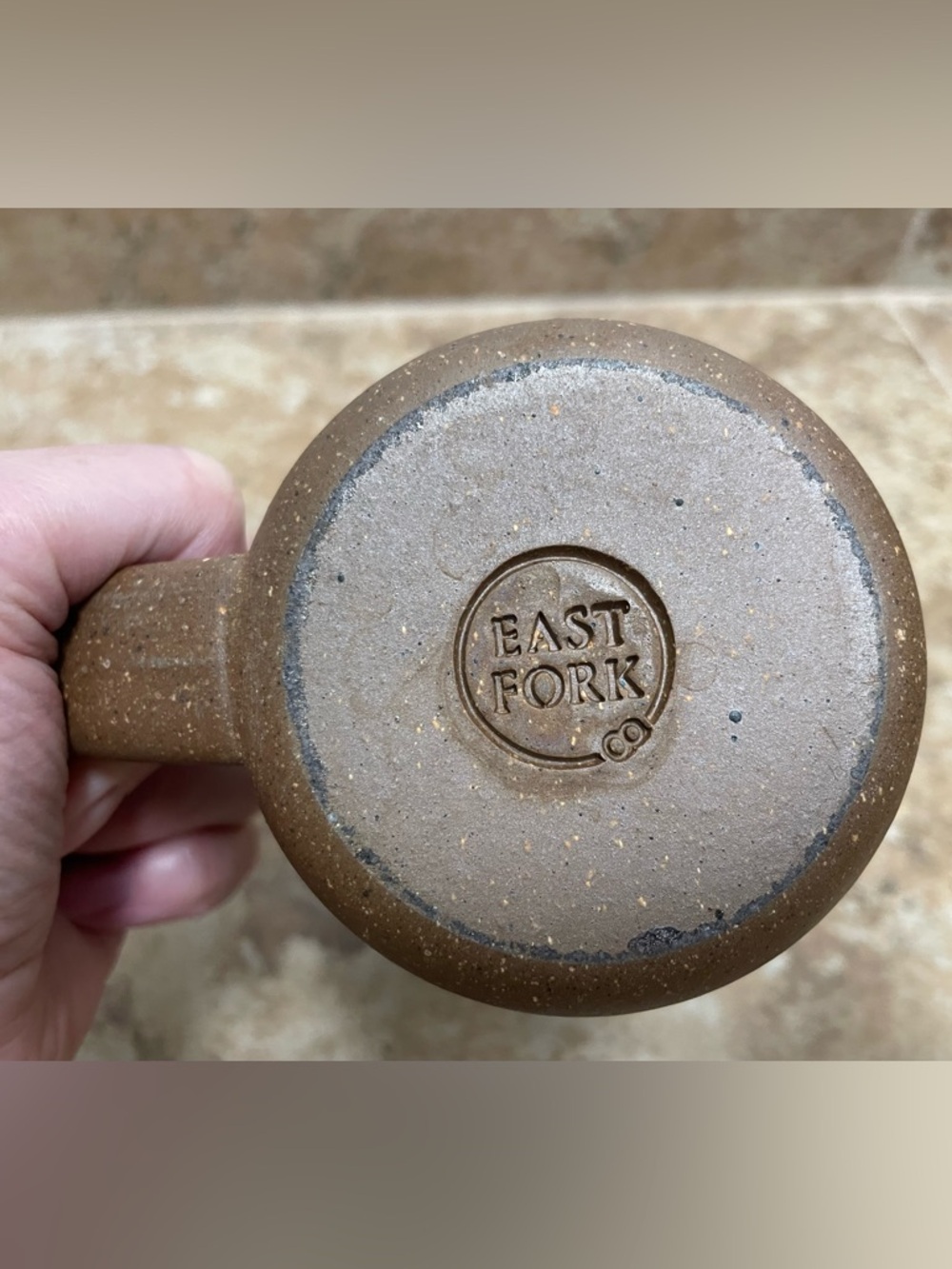East Fork pottery, The Mug in eggshell color, 12oz mug - Picture 3 of 5